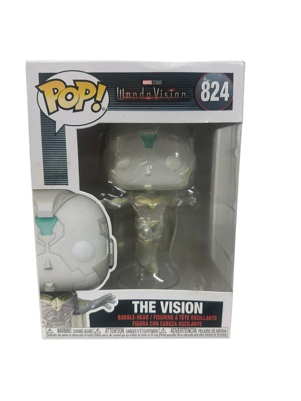 Funko Pop! The Vision 824 Marvel Comics WandaVision Show Vinyl Figure Toy Merch